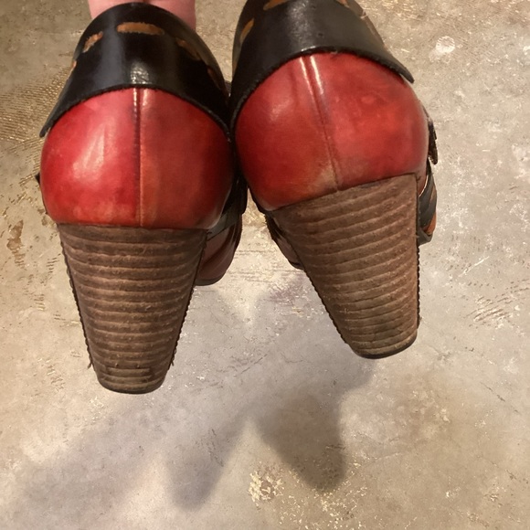 L'Artiste Spring Step Wondrous Color Block Heeled Loafer Leather Size 40 US 9 - Picture 4 of 11